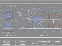 File cad nhà phố 2 tầng 5x19.6m